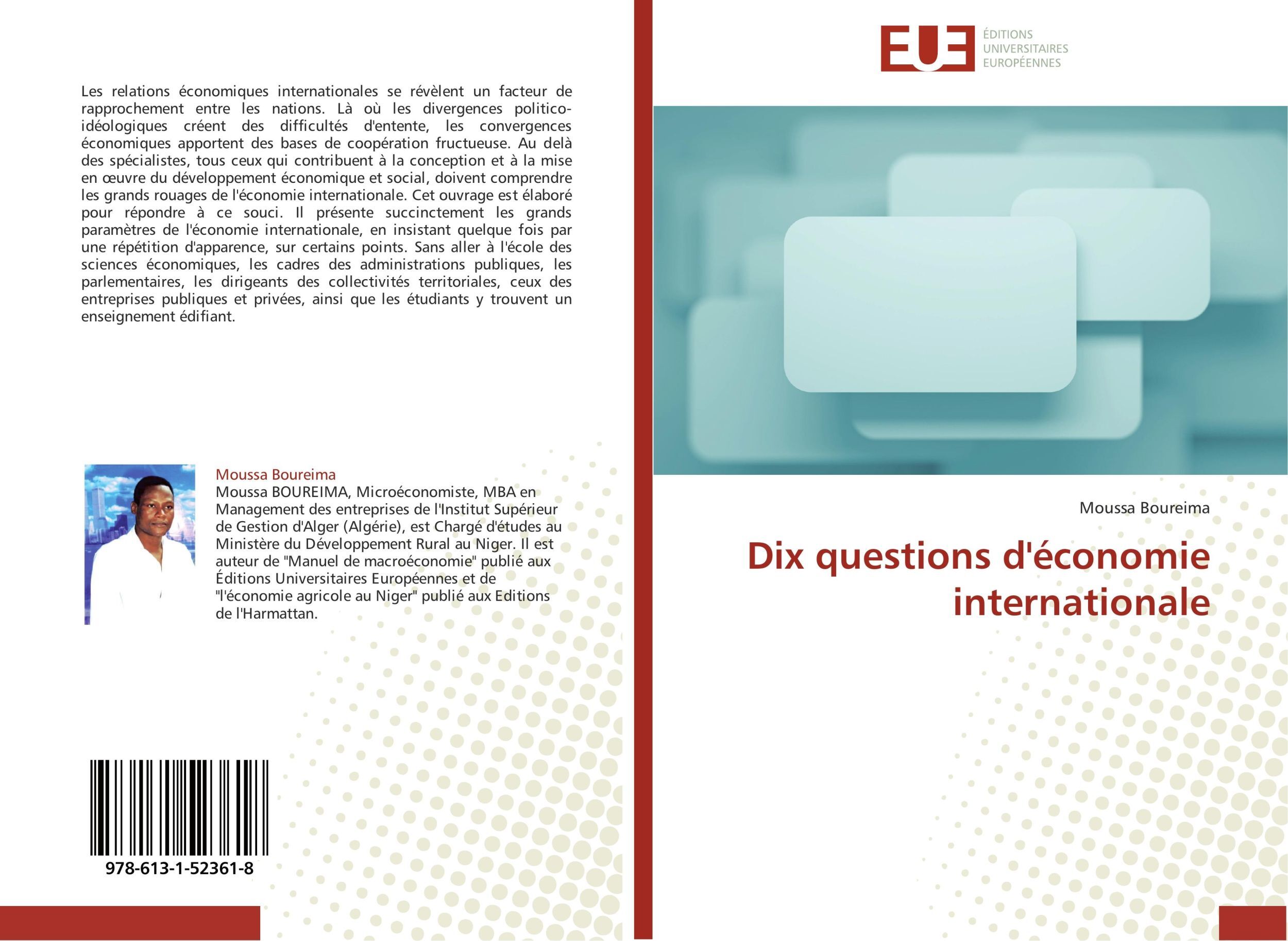 Dix Questions D'économie Internationale Moussa Boureima Taschenbuch