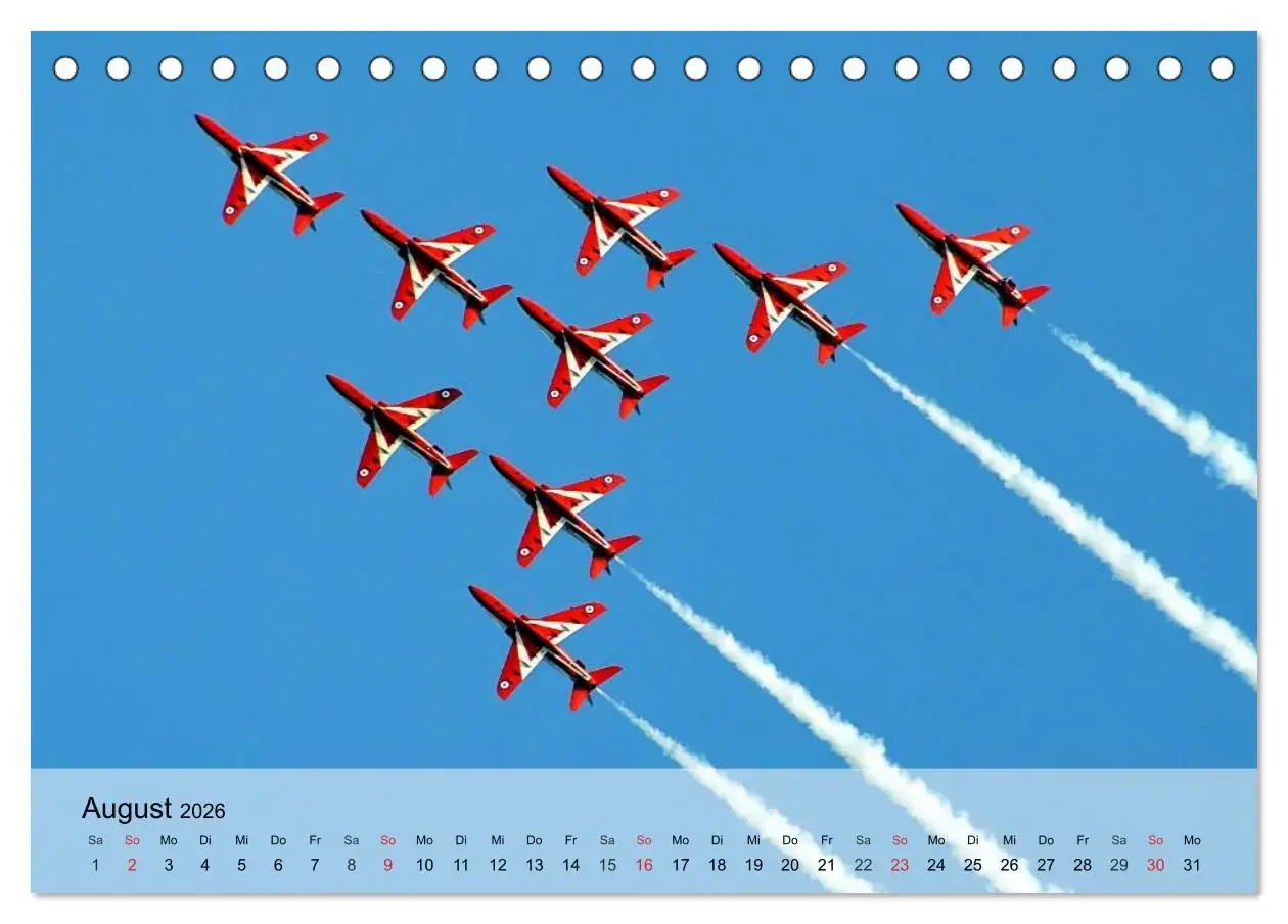 Flugschau in Reno (Tischkalender 2026 DIN A5 quer), CALVENDO Monatskalender 2026 - Bild 14 von 15