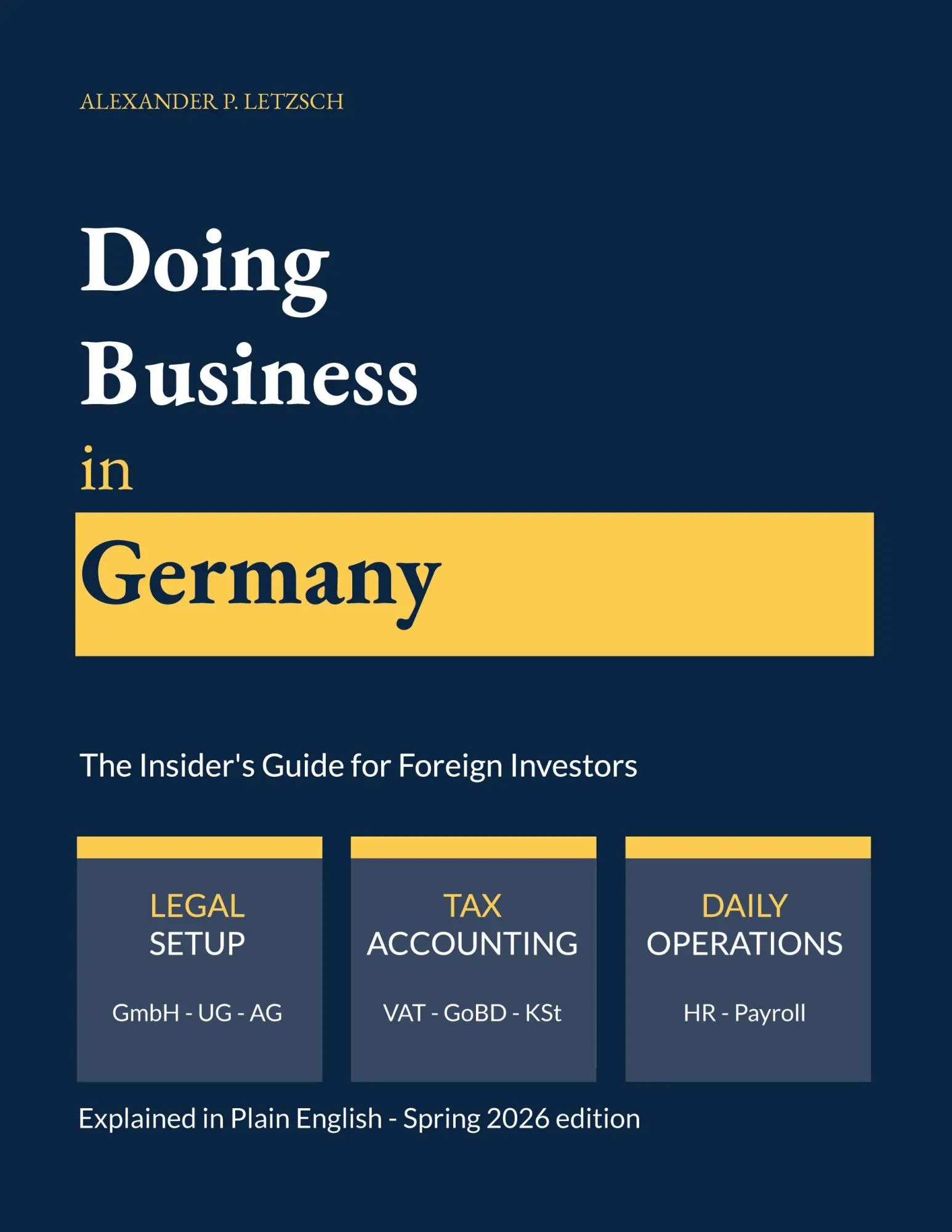 Doing Business In Germany - The Insider's Guide For Foreign Investors Letzsch-image