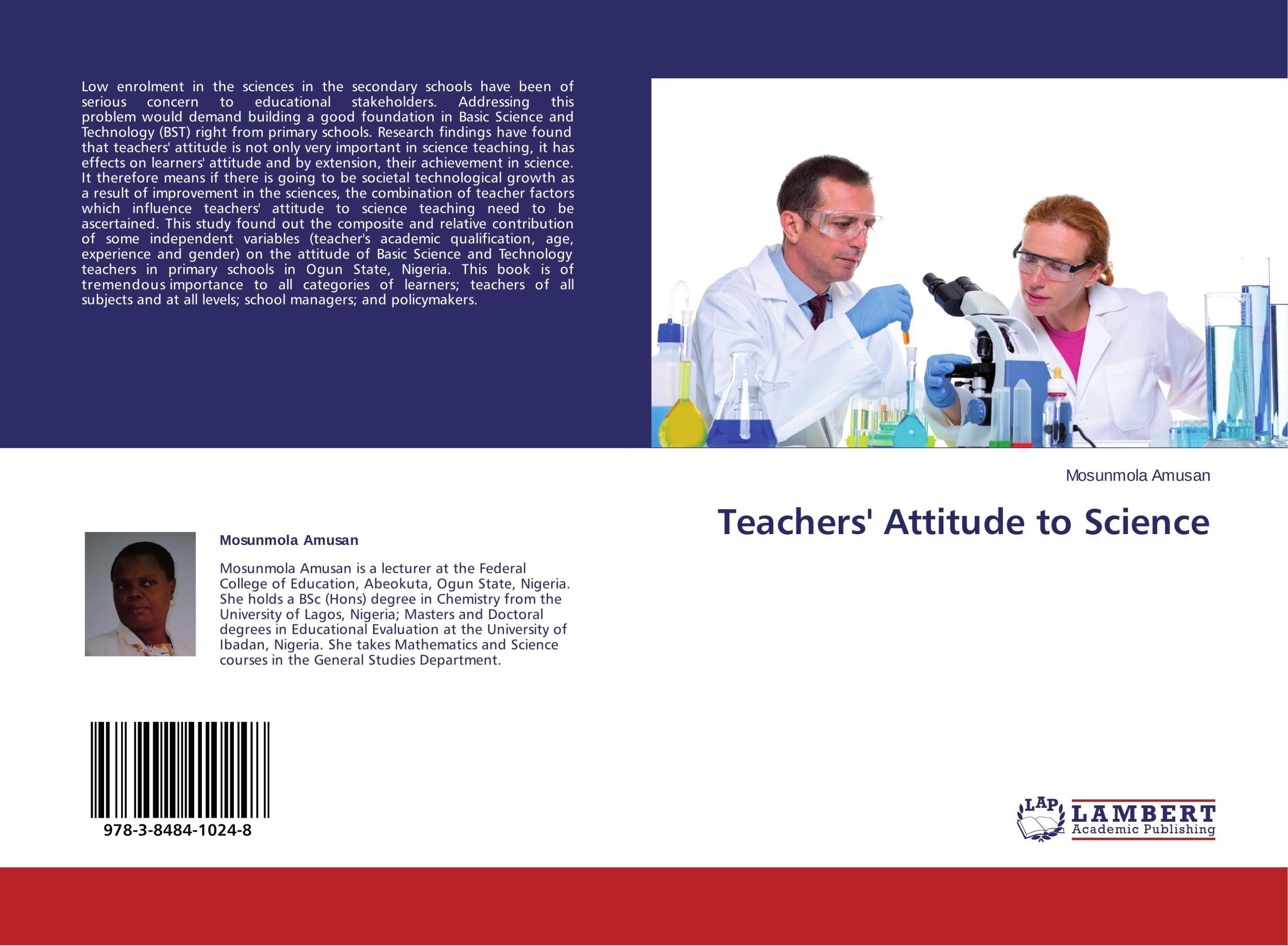 Teachers' Attitude To Science Mosunmola Amusan Taschenbuch Paperback