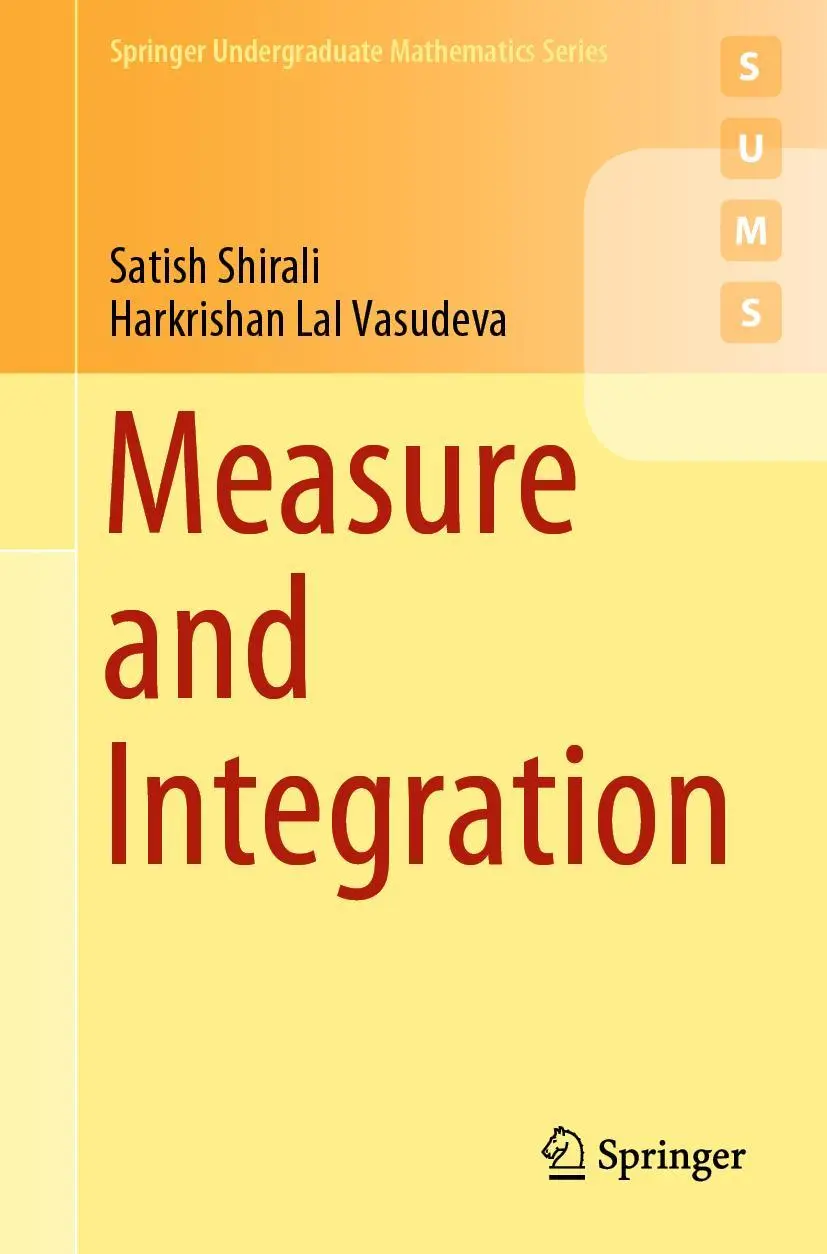 Measure And Integration Satish Shirali (U. A.) Taschenbuch Xii Englisch 2019-image