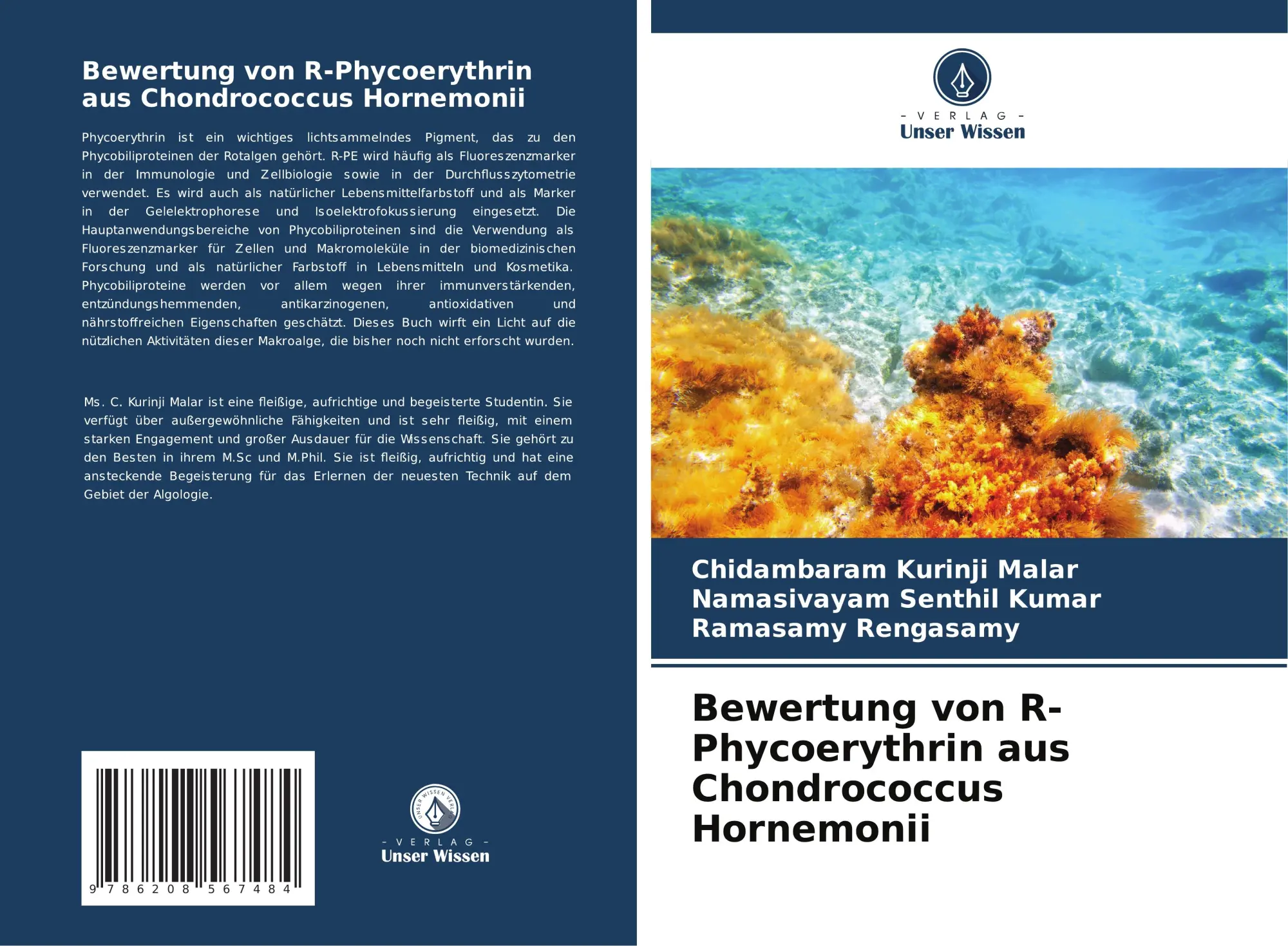 Bewertung Von R-Phycoerythrin Aus Chondrococcus Hornemonii Malar (U. A.) Buch-image