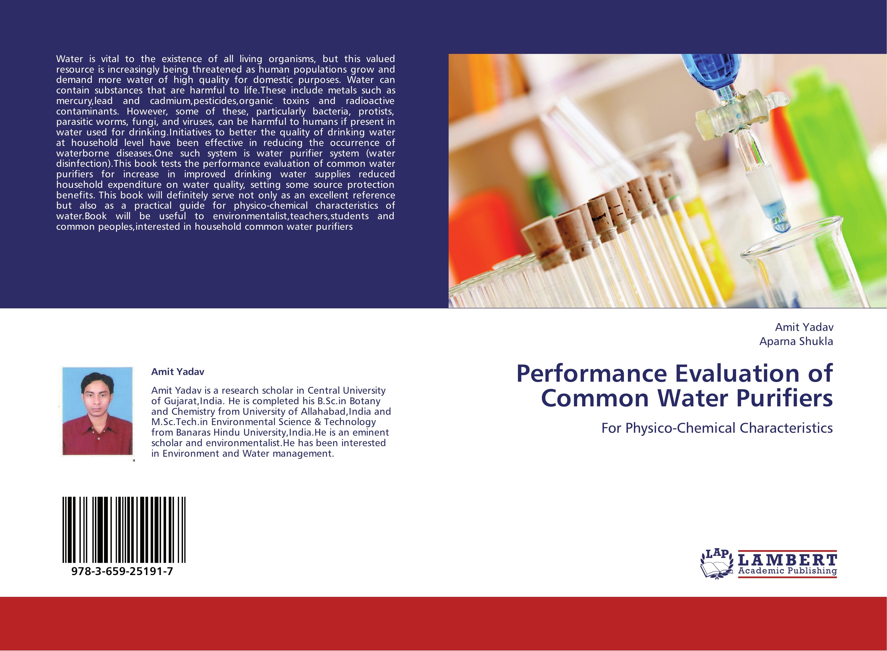 Performance Evaluation of Common Water Purifiers / For Physico-Chemical Characteristics / Amit Yadav (u. a.) / Taschenbuch / Paperback / 56 S. / Englisch / 2012 / LAP LAMBERT Academic Publishing - Yadav, Amit