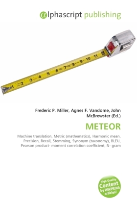 METEOR / Frederic P. Miller (u. a.) / Taschenbuch / Englisch / Alphascript Publishing / EAN 9786130692919 - Miller, Frederic P.