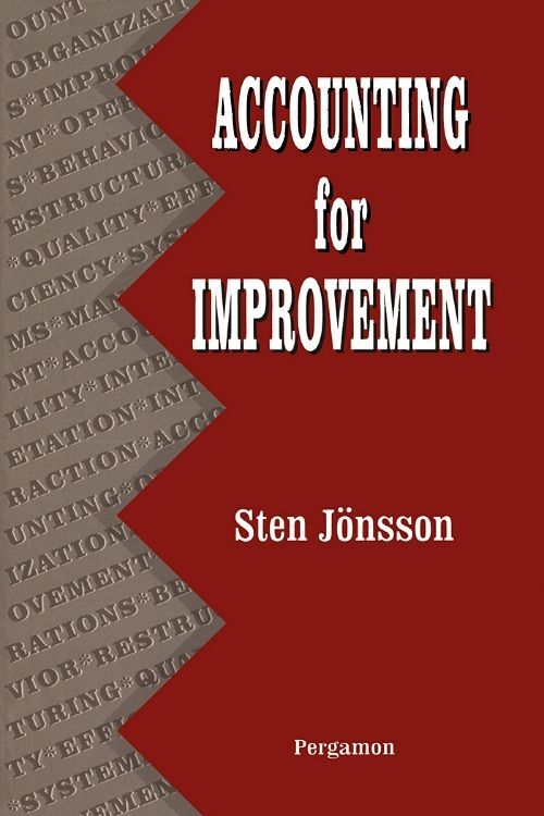 Accounting for Improvement / Sten Jonsson / Buch / Englisch / Pergamon / EAN 9780080408125 - Jonsson, Sten