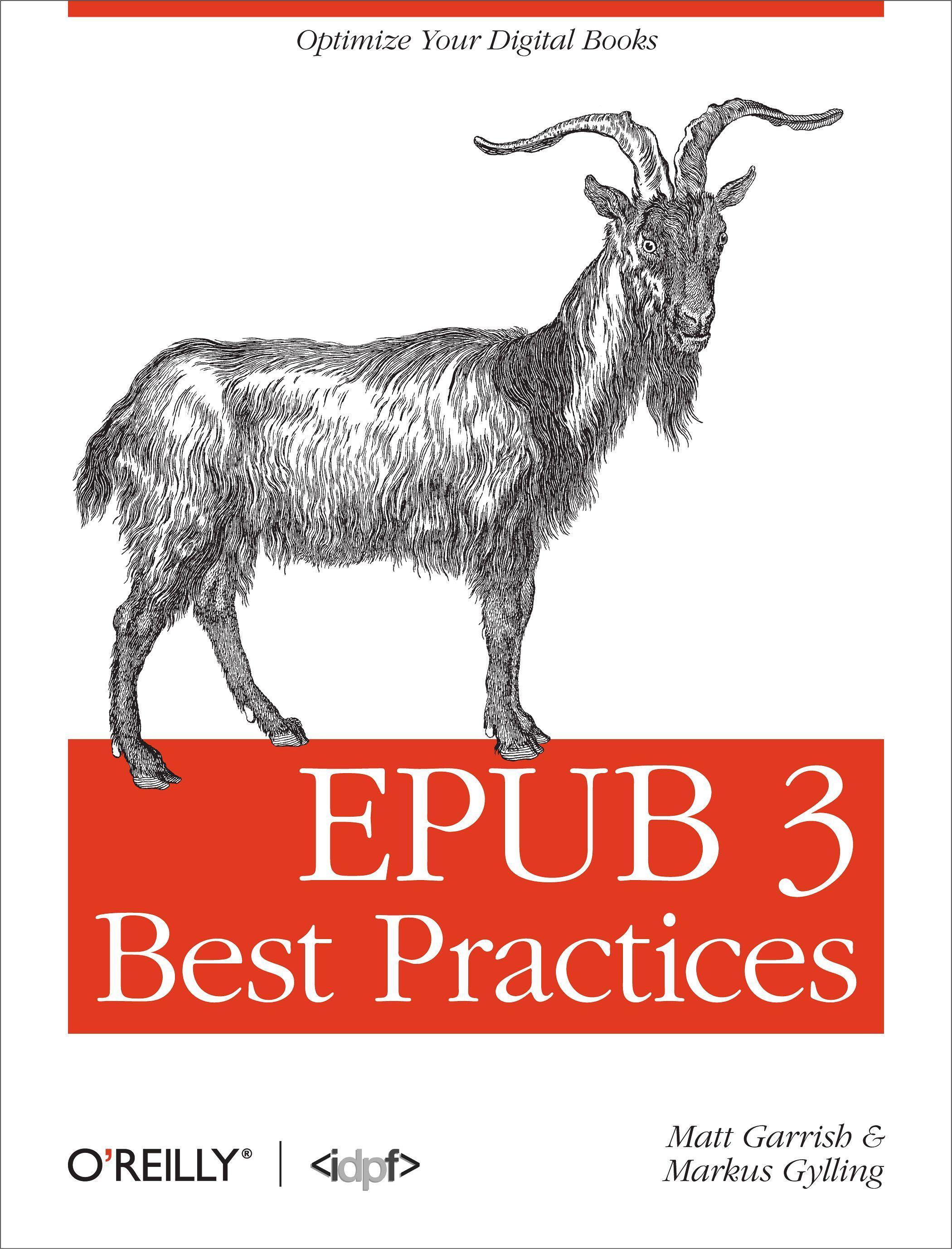 Epub 3 Best Practices: Optimize Your Digital Books / Matt Garrish (u. a.) / Taschenbuch / Englisch / 2013 / TOOLS OF CHANGE / EAN 9781449329143 - Garrish, Matt