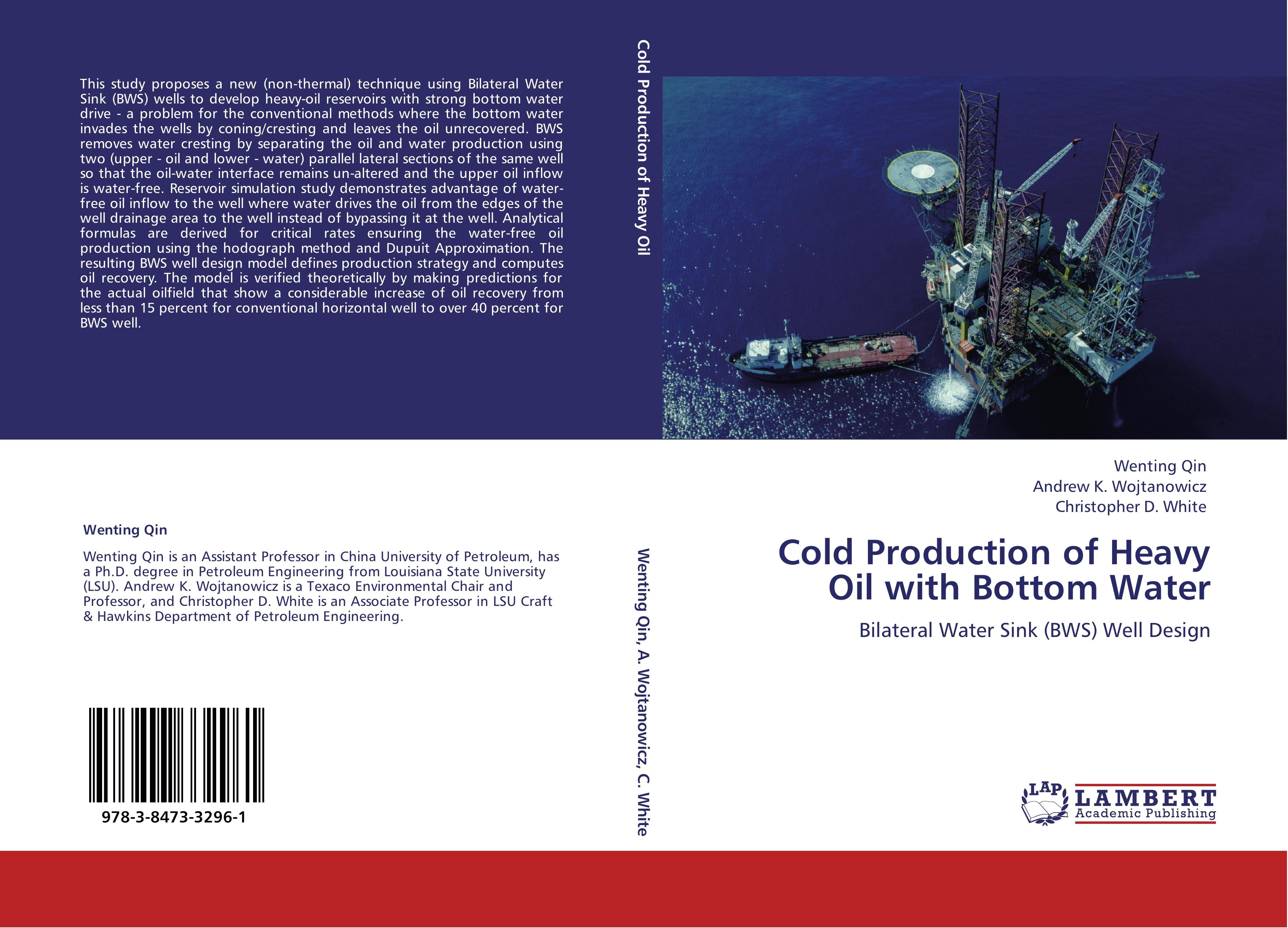 Cold Production of Heavy Oil with Bottom Water / Bilateral Water Sink (BWS) Well Design / Wenting Qin (u. a.) / Taschenbuch / Paperback / 152 S. / Englisch / 2012 / LAP LAMBERT Academic Publishing - Qin, Wenting