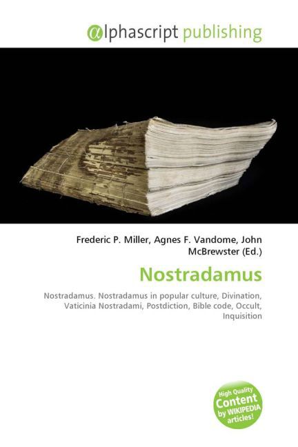 Nostradamus / Frederic P. Miller (u. a.) / Taschenbuch / Englisch / Alphascript Publishing / EAN 9786130029661 - Miller, Frederic P.