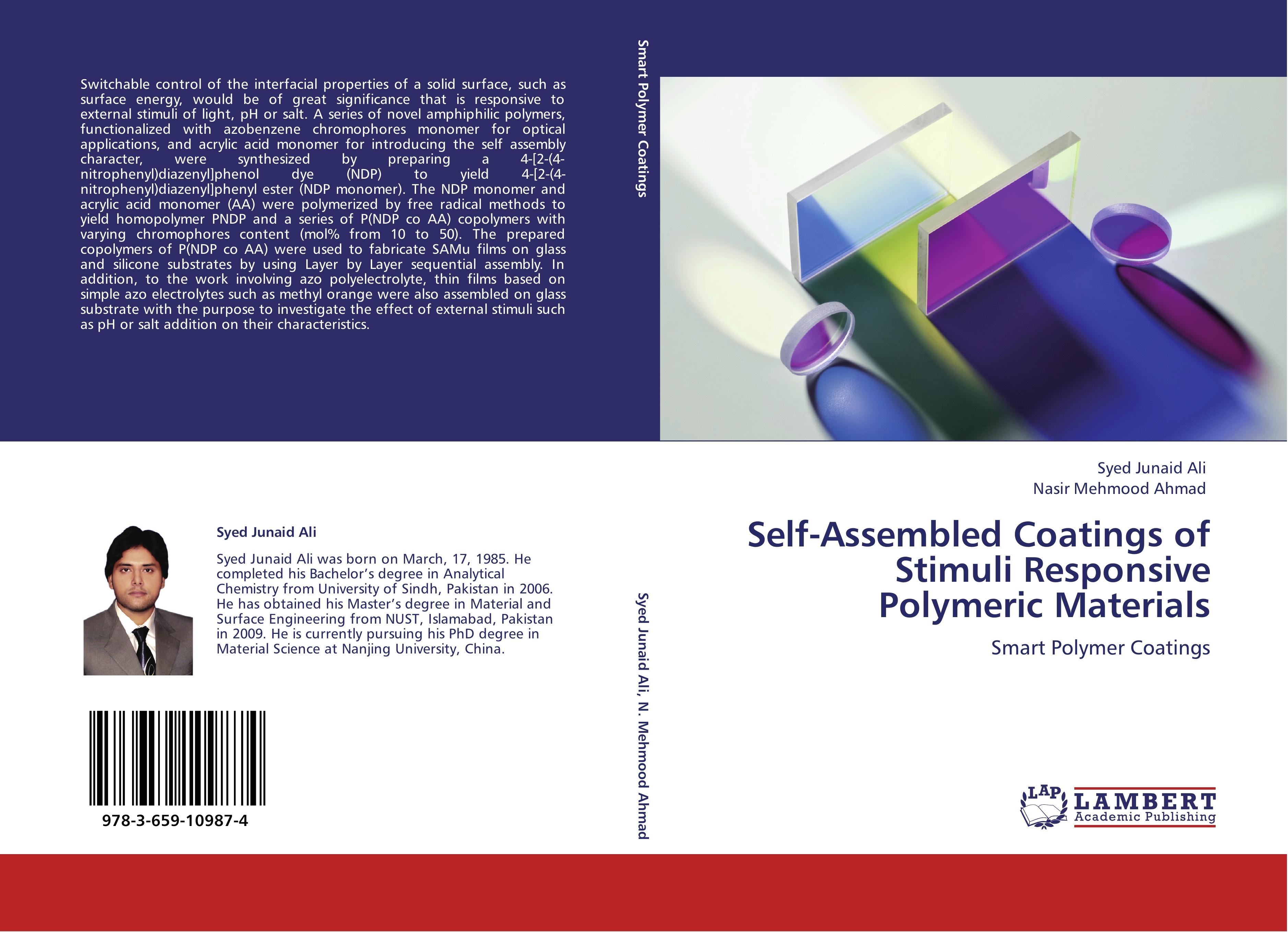 Self-Assembled Coatings of Stimuli Responsive Polymeric Materials / Smart Polymer Coatings / Syed Junaid Ali (u. a.) / Taschenbuch / Paperback / 132 S. / Englisch / 2012 / EAN 9783659109874 - Junaid Ali, Syed