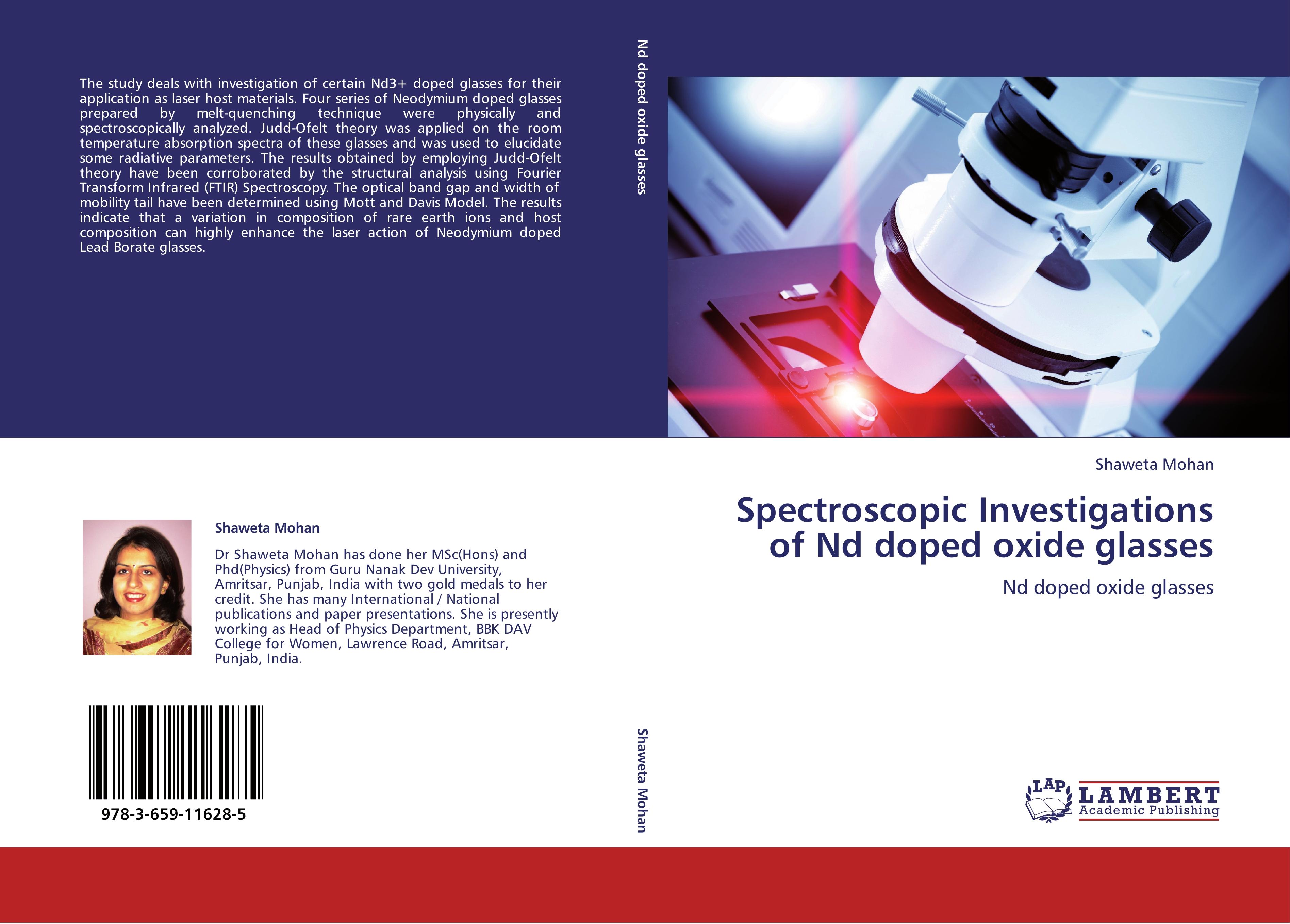 Spectroscopic Investigations of Nd doped oxide glasses / Nd doped oxide glasses / Shaweta Mohan / Taschenbuch / Paperback / 184 S. / Englisch / 2012 / LAP LAMBERT Academic Publishing - Mohan, Shaweta