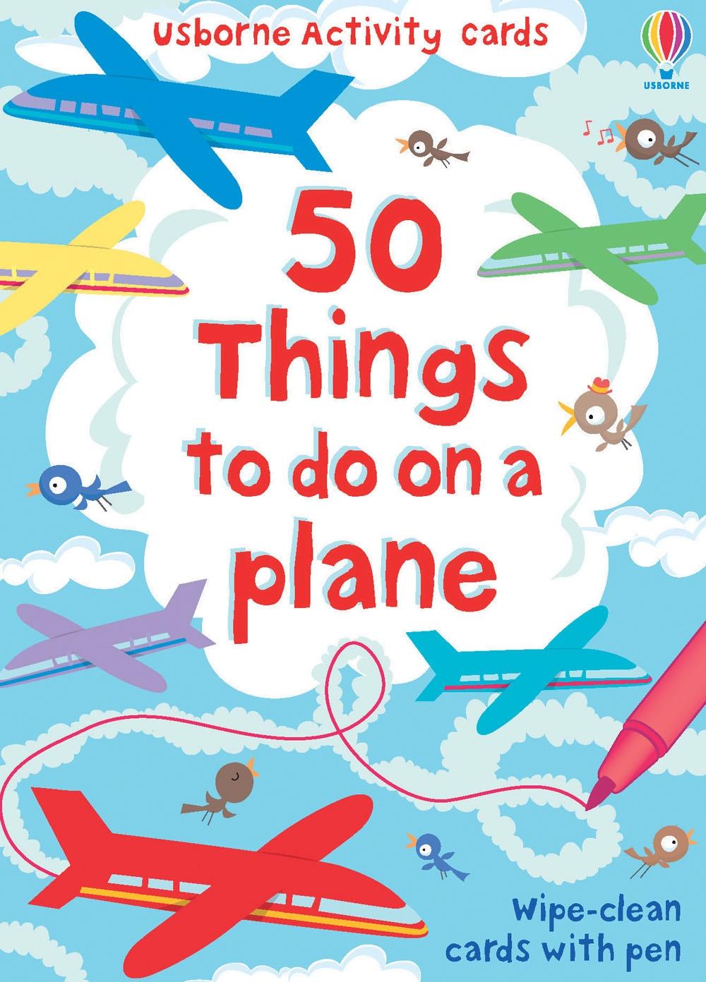 50 Things to do on a plane / Wipe-clean cards with pen - Usborne Activity cards / Emily/Pratt, Leonie Bone / Mehrteiliges Produkt / 50 Karten mit Stift / Englisch / 2008 / Usborne Publishing Ltd - Bone, Emily/Pratt, Leonie