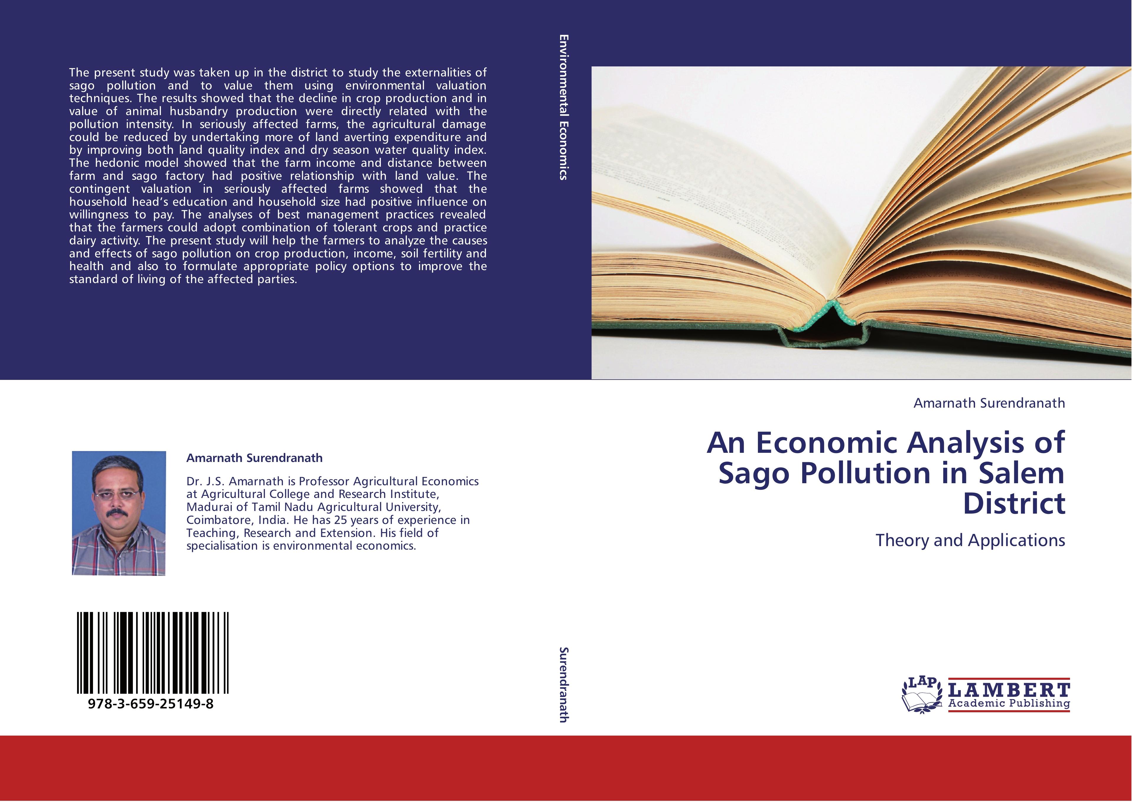 An Economic Analysis of Sago Pollution in Salem District / Theory and Applications / Amarnath Surendranath / Taschenbuch / Paperback / 244 S. / Englisch / 2012 / LAP LAMBERT Academic Publishing - Surendranath, Amarnath